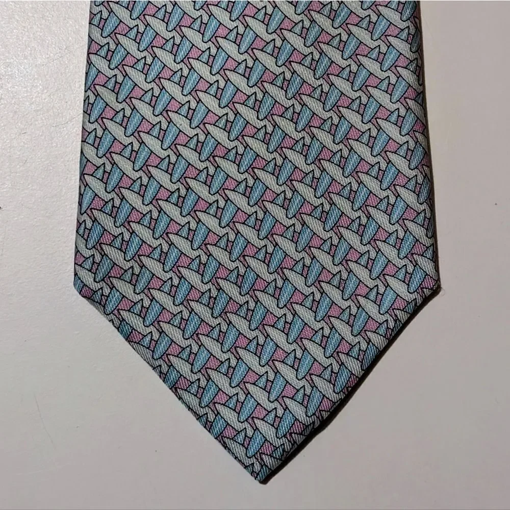 VINEYARD VINES Martha's Vineyard Silk Tie Lt. Blue Silk Necktie